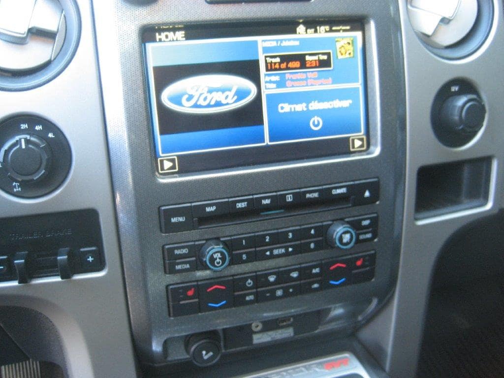 FORD F-150 Raptor SVT V8 6,2L essgpl de 2010 intérieur tableau de bord